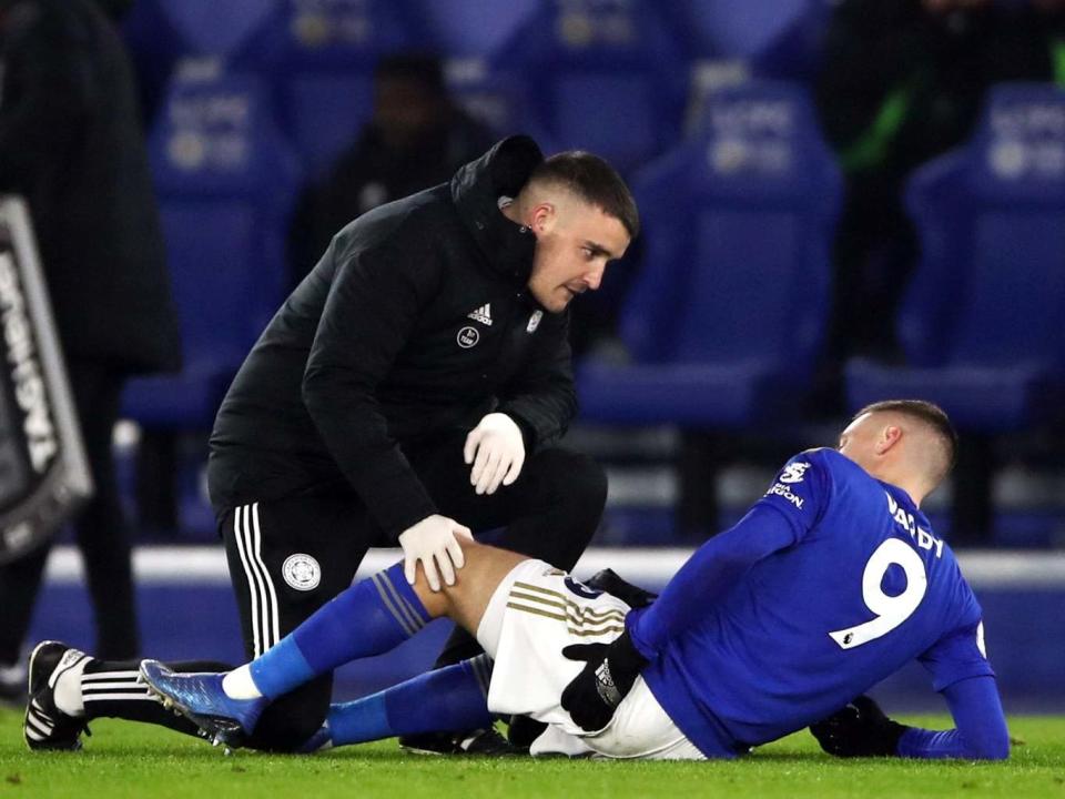 Jamie Vardy receives treatment before being substituted: PA