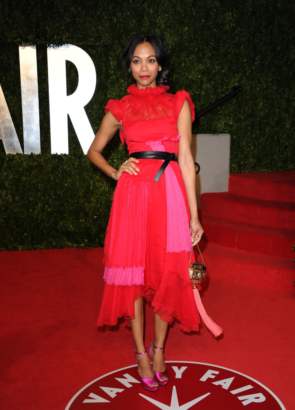 Wearing Prabal Gurung to the Vanity Fair Academy Awards 2011 party. 