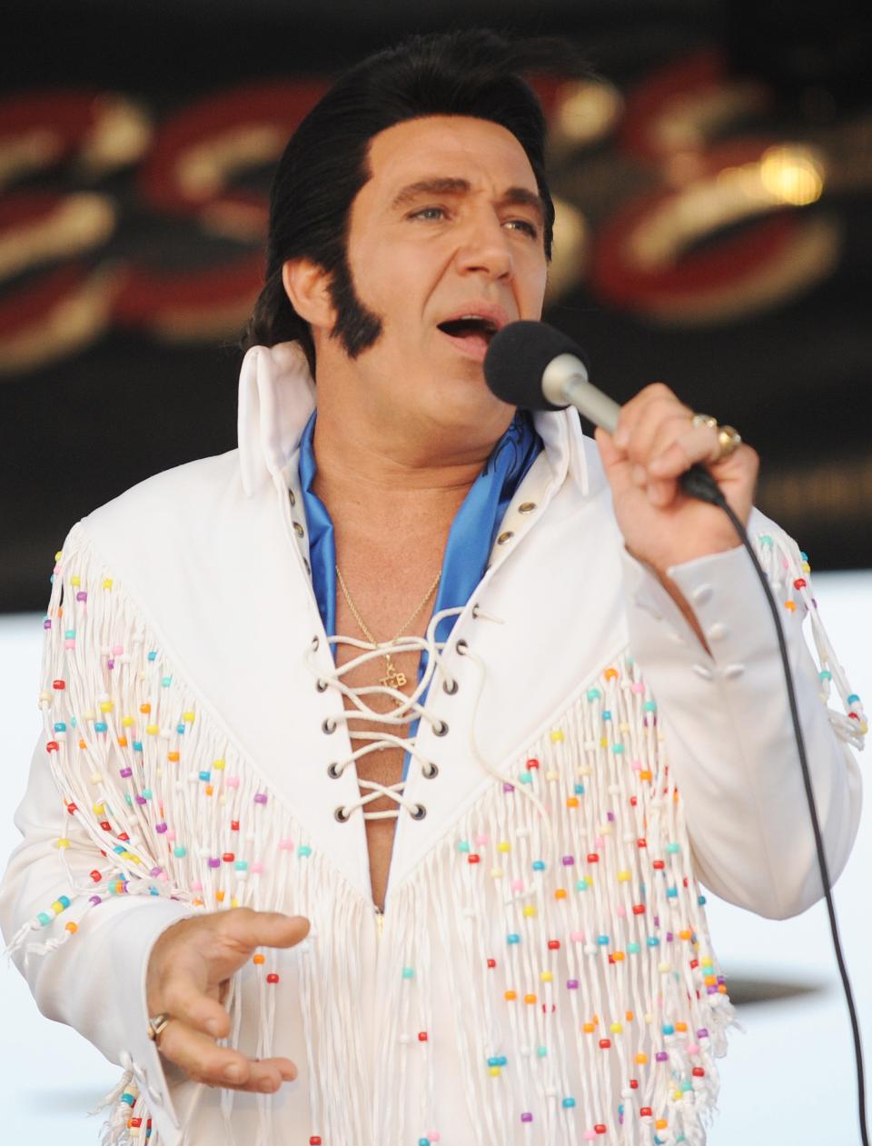 Elvis impersonator Jesse Garron is one of 12 tribute acts lined up for Bethany Beach’s summer concert series.