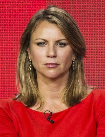 Lara Logan of the show "60 Minutes Sports" listens to a question on stage during the Showtime panel presentation of the 2013 Winter Television Critics Association Press Tour in Pasadena, California January 12, 2013. REUTERS/Bret Hartman