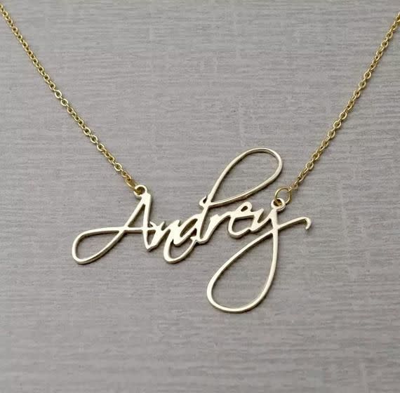 10) Custom Name Necklace