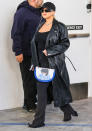 <p><a href="https://people.com/tag/christina-aguilera/" rel="nofollow noopener" target="_blank" data-ylk="slk:Christina Aguilera" class="link ">Christina Aguilera</a> steps out on Rodeo Drive in Beverly Hills on Nov. 10, staying on trend in a sleek leather coat, black baseball cap and a bright blue anime-themed handbag.</p>