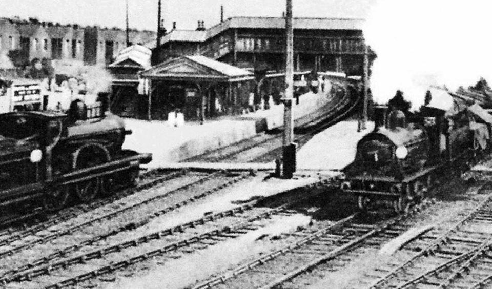 Fratton Railway Station in Edwardian times where visitors could board a train to travel the East Southsea branch to the Strand. It cost one penny each way. (Photo: The News archive)