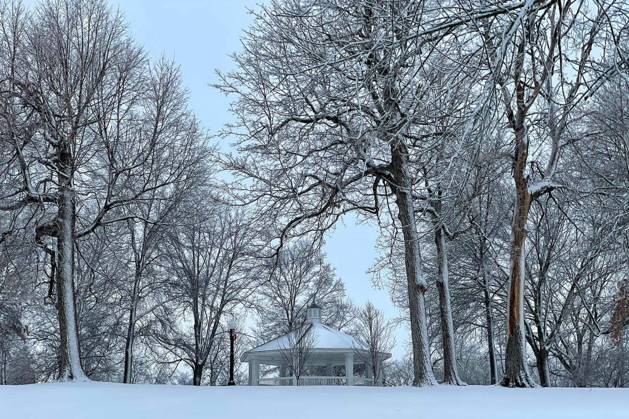 A combination of snow, ice and fog made for a winter wonderland Sunday, Jan. 3, 2021, at Lake Storey Park in Galesburg.