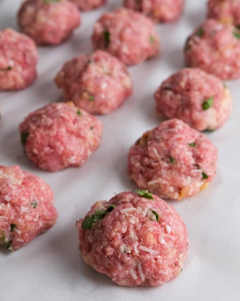 Taylor Swift Meatballs before cooking