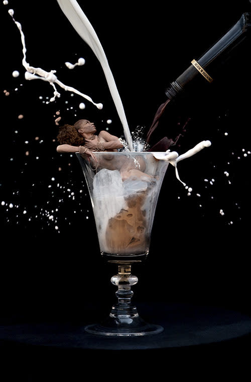 Naked Models Disguised as Food and Drink