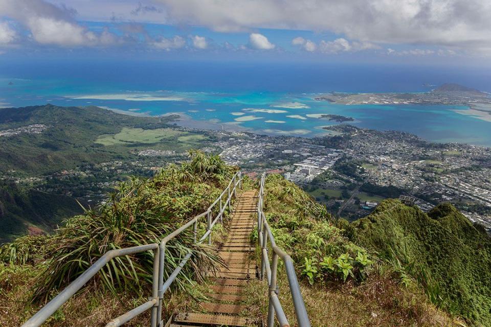 8) Haiku Stairs of Oahu in Hawaii