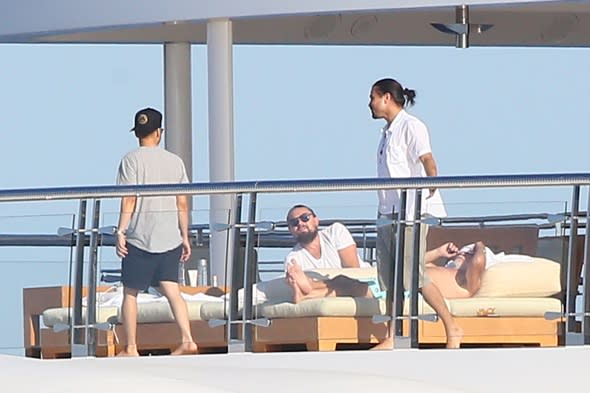 Leonardo DiCaprio and Juliette Lewis enjoy superyacht in Cannes