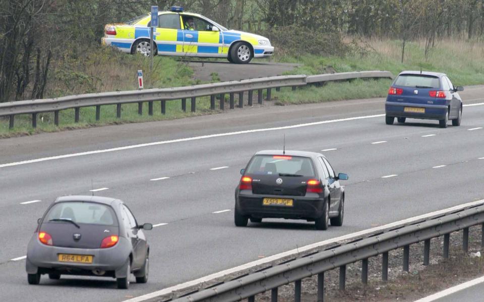 Sir David Thompson said: 'If we do enforce speeding fines, they are going to need to be done by traffic officers on the road' - Ian Jones