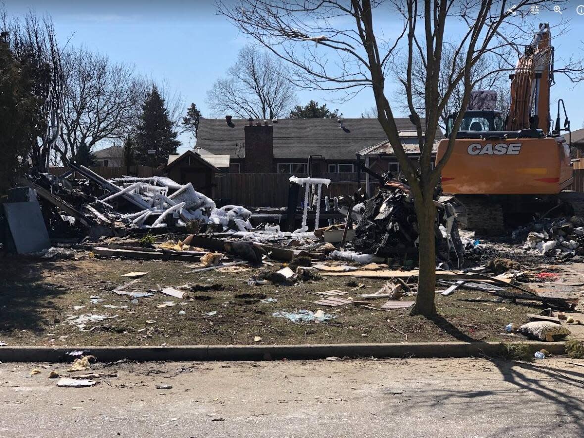 Windsor police have made an arrest following a house explosion over the weekend. (TJ Dhir/CBC - image credit)