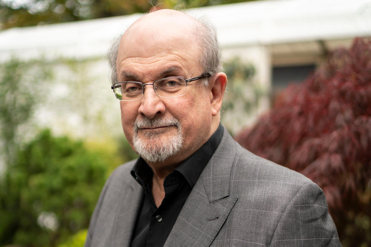 Salman Rushdie, 2019 Booker Prize, shortlisted author, at the Cheltenham Literature Festival 2019 on October 12, 2019 - Credit: David Levenson/Getty Images