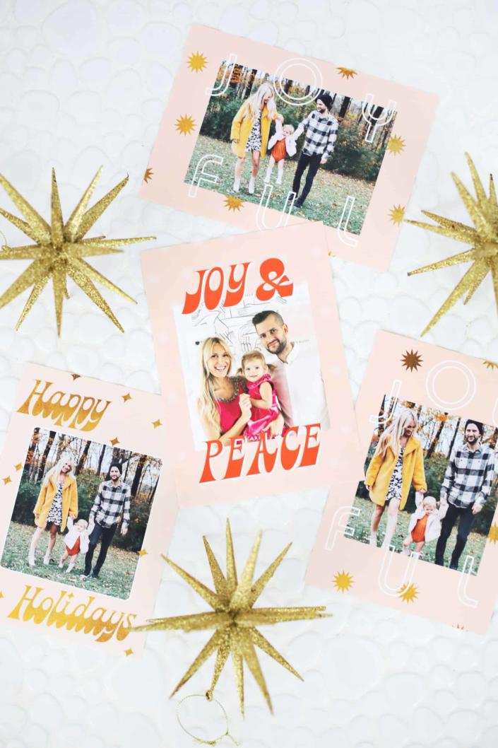 print your own christmas cards (A Beautiful Mess)
