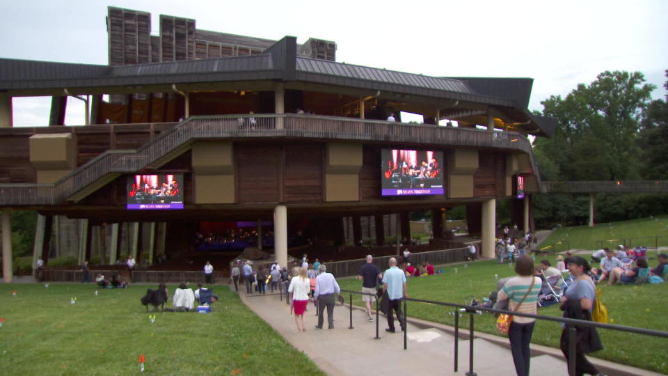 The Filene Center amphitheater at the Wolf Trap National Park for the Performing Arts, in Vienna, Va.   / Credit: CBS News