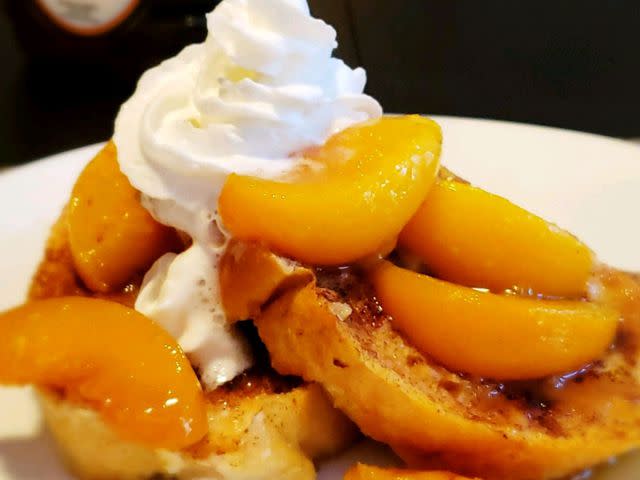 <p>Paul Nishiyama</p> Grandma's Peach French Toast