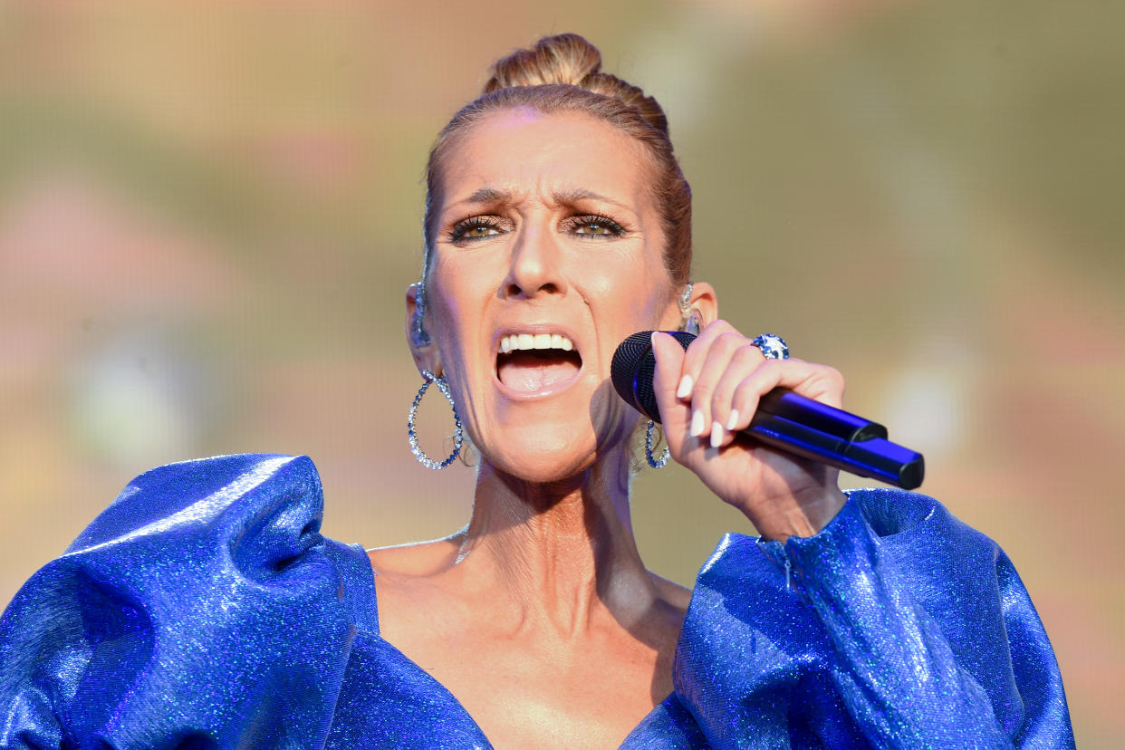 Celine Dion is paying tribute to a French dancer whom she performed with in Las Vegas. (Photo by Dave J Hogan/Getty Images)