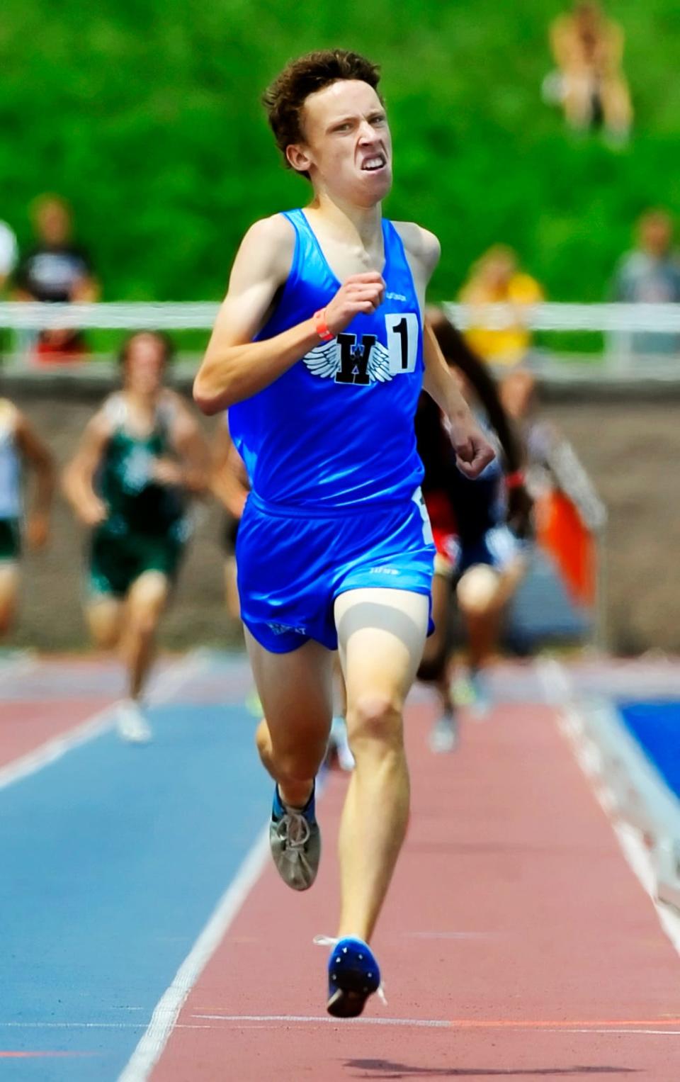 Williamsport's Evan Hardy holds the Washington County indoor track & field record in the boys 1,600.
