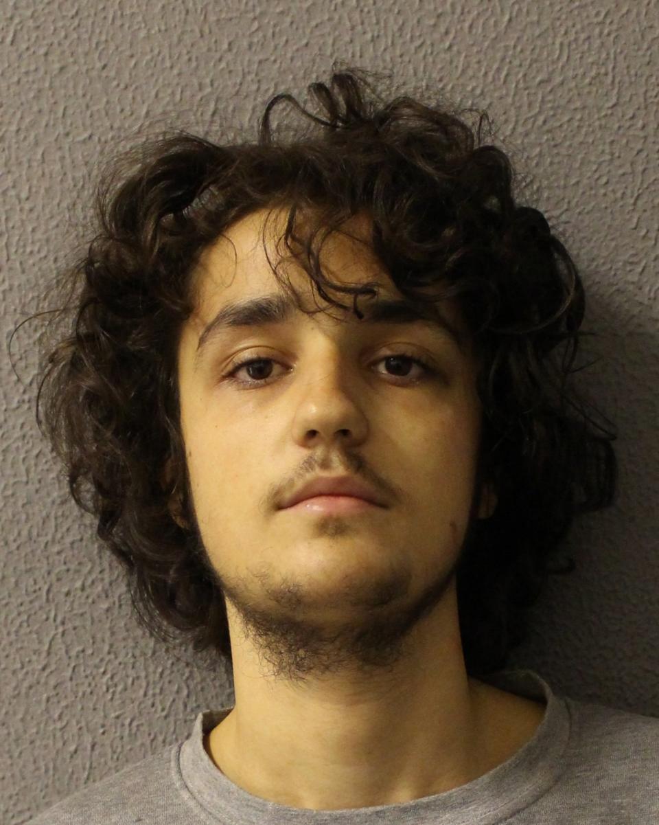 Alex Traykov has been found guilty of attacking four police officers with a knife after dialling 999 and luring them to a house in Islington, north London. (PA)