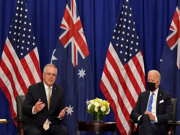 US President Joe Biden with Australian Prime Minister Scott Morrison (Photo Credit - Reuters)