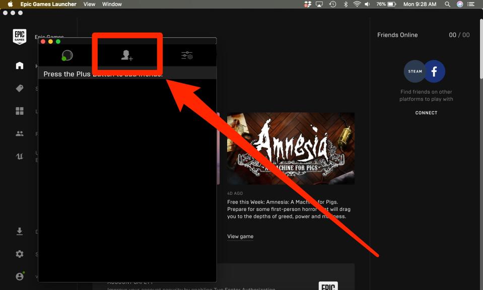 How to add friends in Epic Games 2