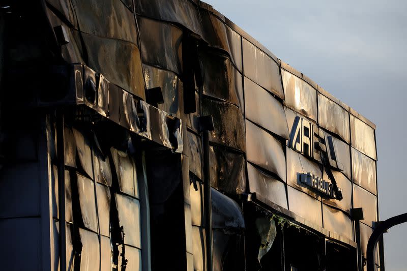 FILE PHOTO: Fire at a lithium battery factory, in Hwaseong