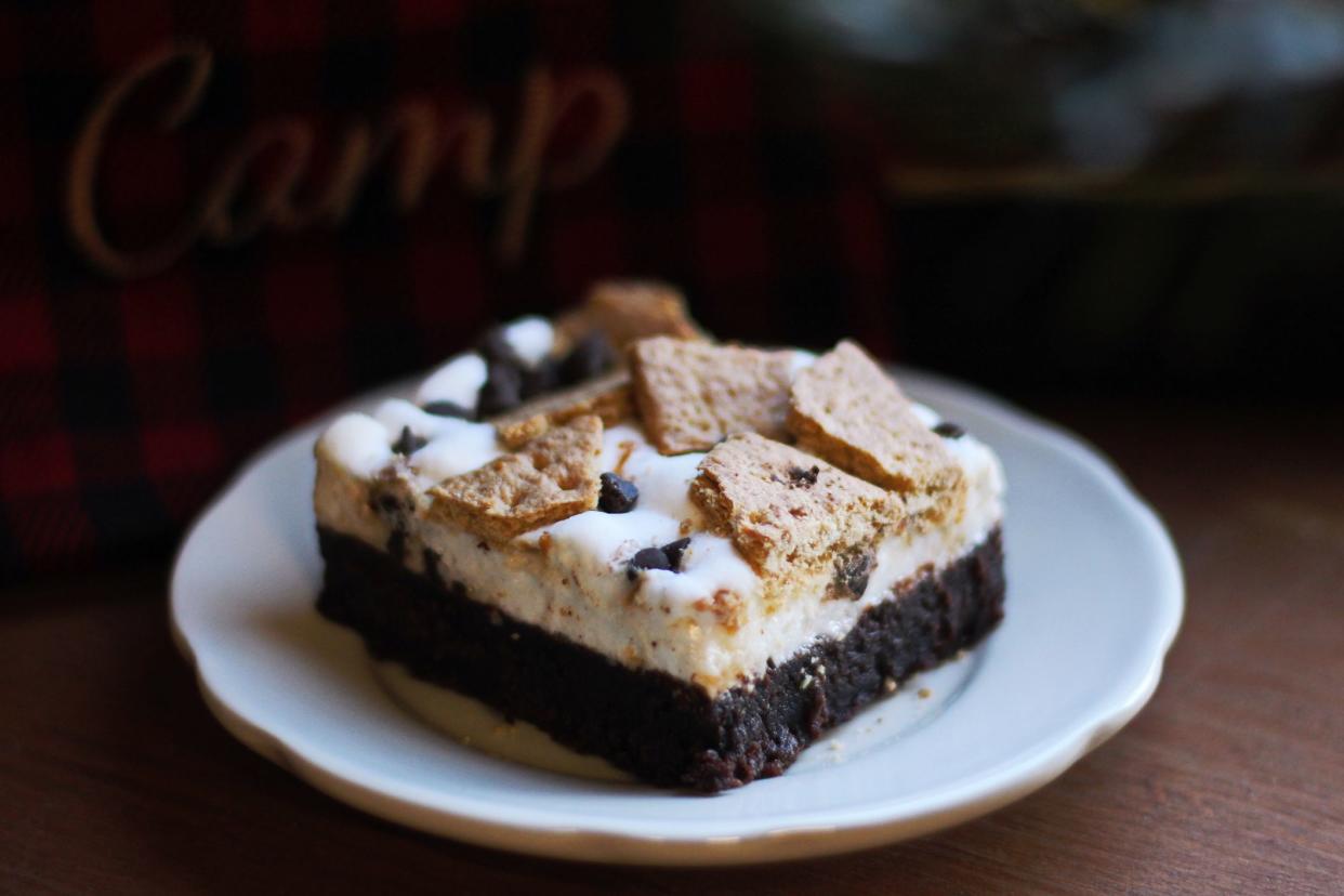 S'more brownie made from scratch at a local bakery in Ontario, Canada.