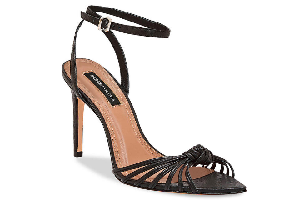 bcbg, heels, black, strappy