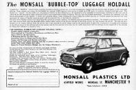 <p>Struggling to fit everything into your car? No problem thanks to this device which was the predecessor of today's roof boxes. Available in an array of colours, you could buy a Monsall holdall for pretty much any car on the market.</p>