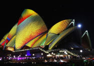 But of course, Sydney's iconic Opera House couldn't be left out of the proceedings