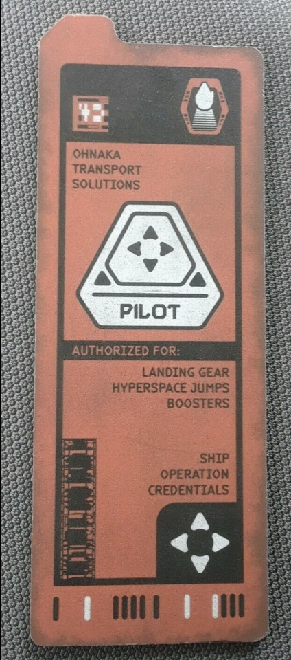 Pilot assignment card from Galaxy's Edge (Credit: eBay)