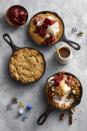 <p>Celebrate the end of a long week with fun-to-make dessert that you can customize with candied pecans, miso caramel, maple-roasted strawberries — or all of the above.</p><p><em><a href="https://www.goodhousekeeping.com/food-recipes/dessert/a47671/skillet-cookie-sundaes-recipe/" rel="nofollow noopener" target="_blank" data-ylk="slk:Get the recipe for Skillet Cookie Sundaes »;elm:context_link;itc:0;sec:content-canvas" class="link ">Get the recipe for Skillet Cookie Sundaes »</a></em></p>