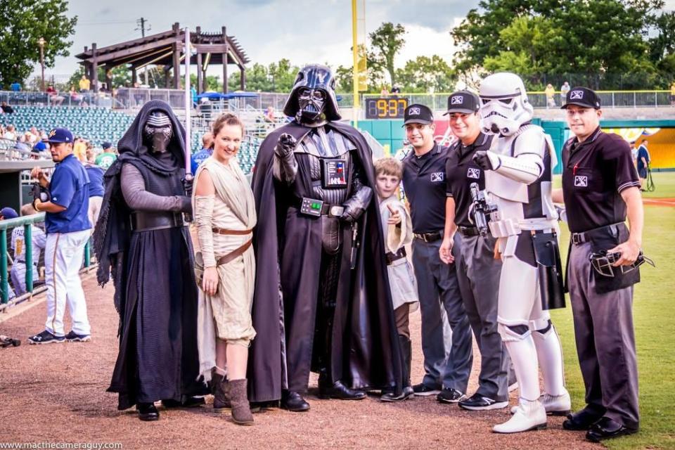 Saturday is Star Wars Night for the Montgomery Biscuits.
