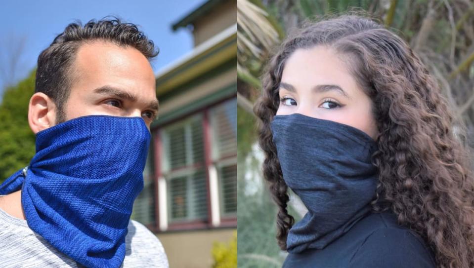 People are using gaiters as face masks--but are they as effective?