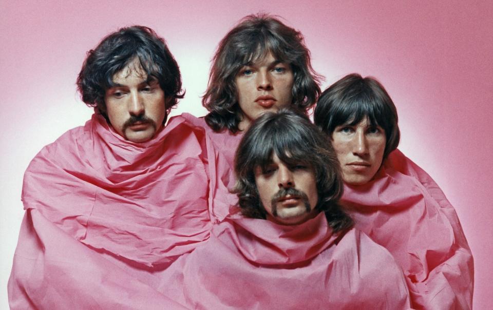 Pink Floyd together in 1968 (Clockwise from left, Nick Mason, Dave Gilmour, Roger Waters and Rick Wright) - Michael Ochs Archives/Getty Images