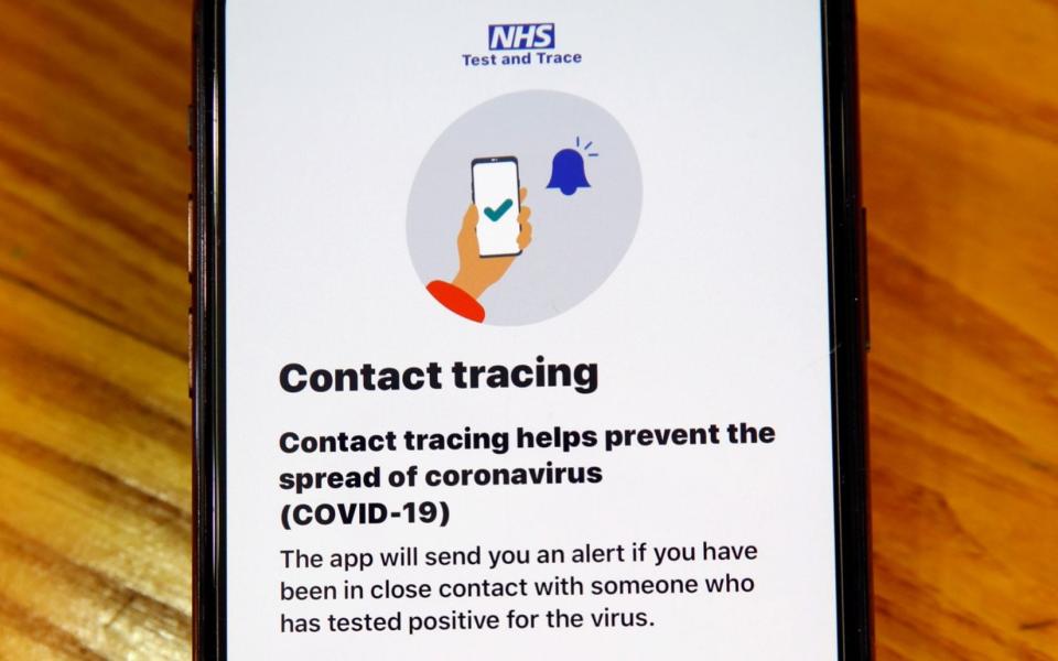 The NHS Covid-19 app, which has a minimum user age of 16, launched last week - Jason Cairnduff/Reuters