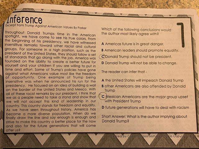 Texas state representative Briscoe Cain wants a teacher in the Goose Creek Consolidated Independent School District to be fired for an anti-Trump classroom assignment. (Photo: Facebook/Briscoe Cain)