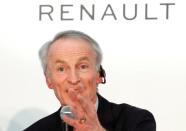 FILE PHOTO: Renault Chairman Jean-Dominique Senard attends a joint news conference in Yokohama