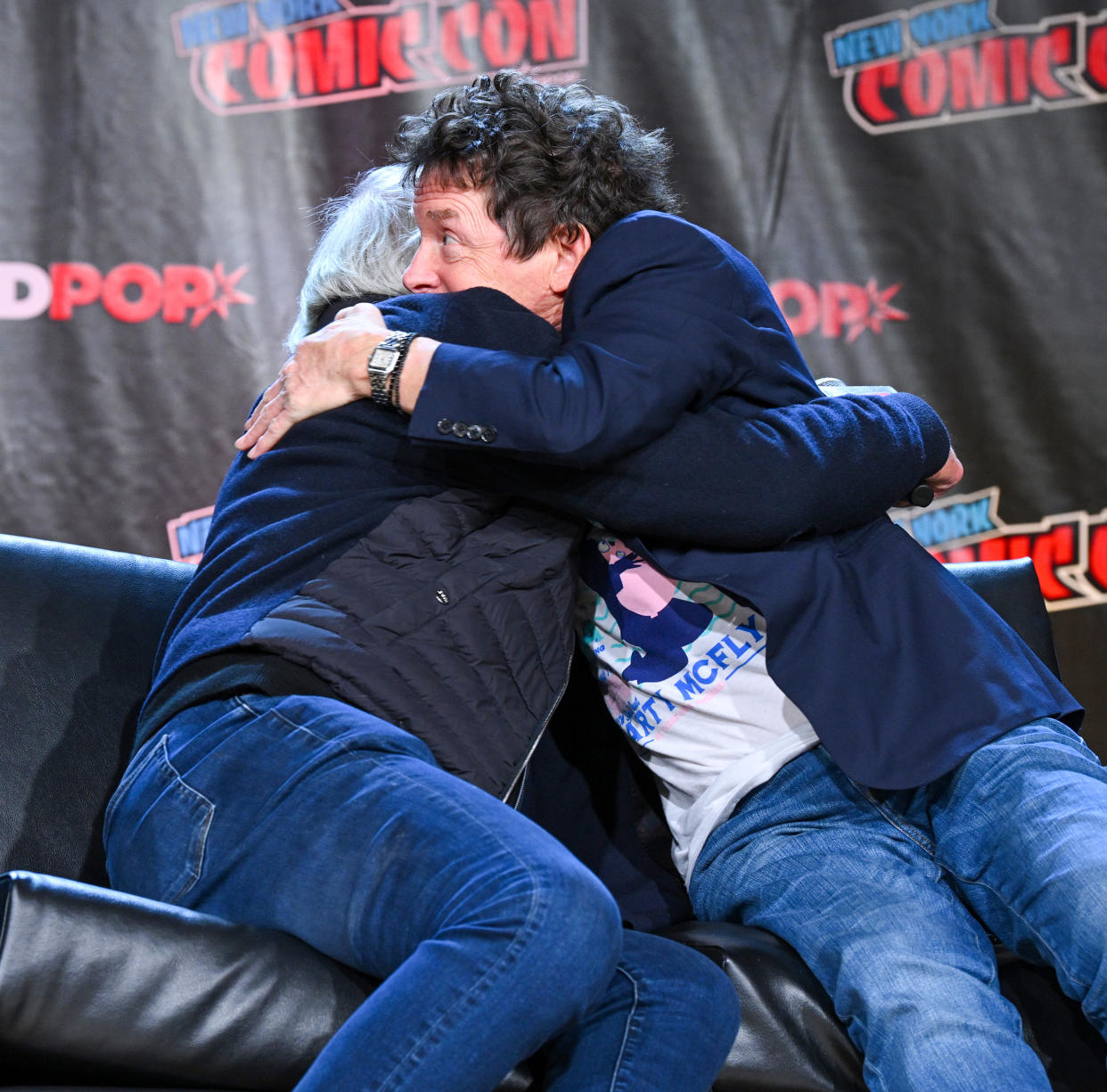 Christopher Lloyd and Michael J. Fox (Bryan Bedder / Getty Images )