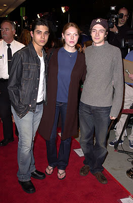 Wilmer Valderrama , Laura Prepon and Topher Grace at the Westwood premiere of Dimension's Get Over It