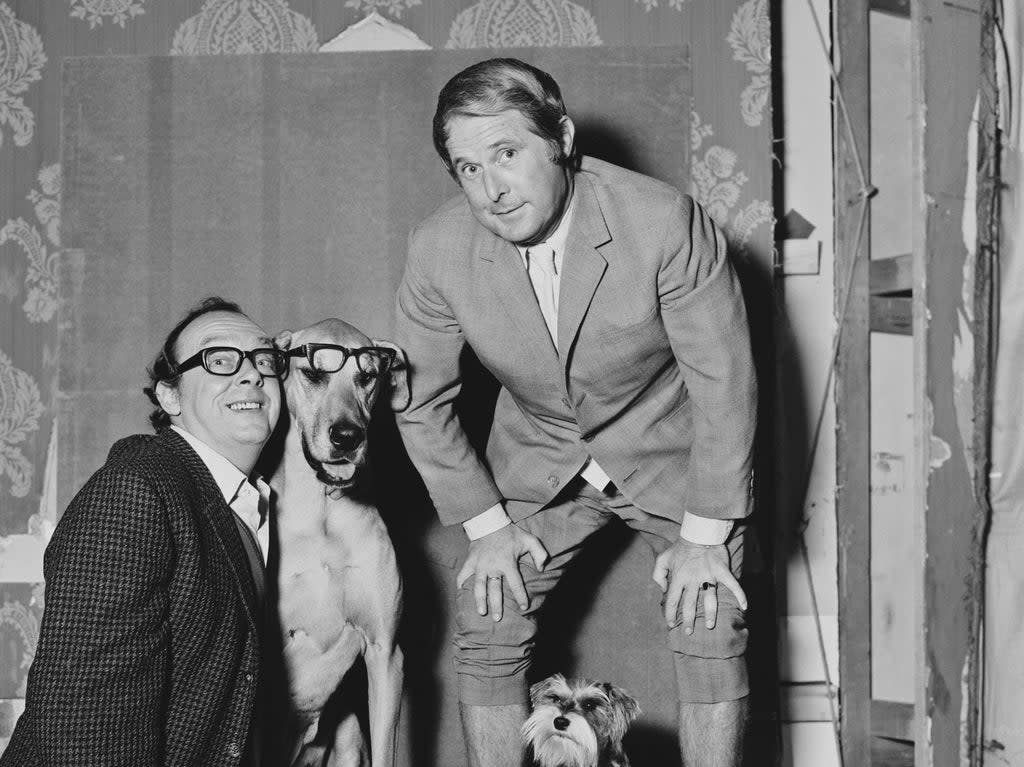 Morecambe and Wise during a sketch (Getty Images)