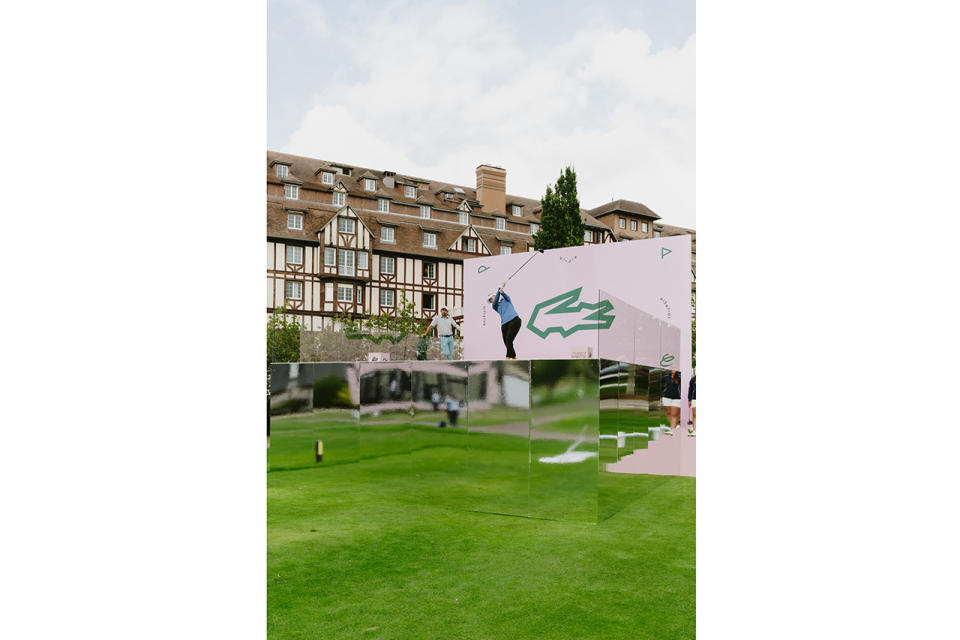 Lacoste Ladies Open de France golf tournament art europe crocodile polo shirt sculpture 