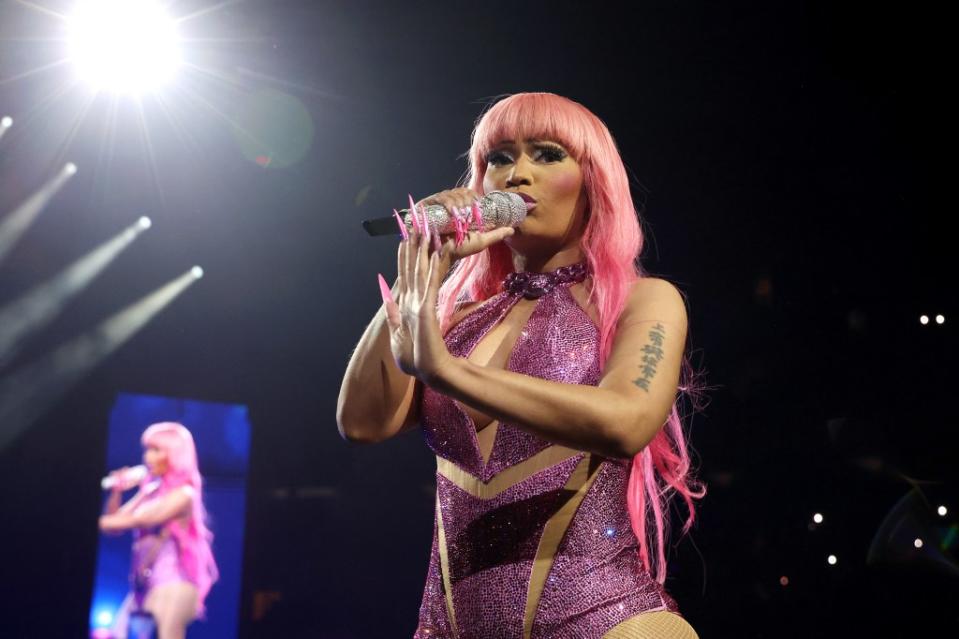 Nicki Minaj launched her press-on nail collection in March 2024. WireImage for Live Nation