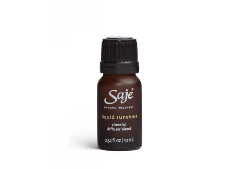 <p><strong>Saje</strong></p><p>saje.com</p><p><strong>$18.00</strong></p><p>If you’re looking to try out a blend of essential oils and take some guesswork out of the equation, check out this uplifting blend from an expert-backed brand. This blend of grapefruit, bergamot, and lime essential oils is aptly named “liquid sunshine” for its mood-enhancing properties. The brand suggests adding a few drops to a diffuser and “you’ll be walking on sunshine.”</p><p><strong>Best use</strong>: Mood enhancement</p>