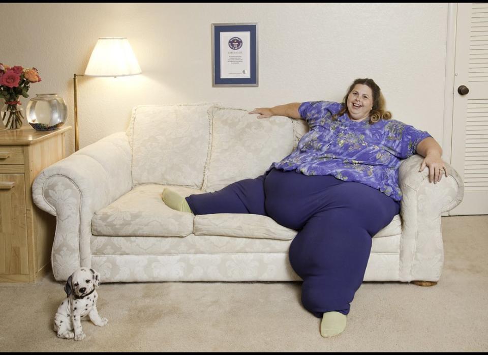 Pauline Potter, a 47-year-old, 643-pound Californian,  has earned a spot in the 2012 Guinness World Records 2012 record book as the World's Heaviest Woman.