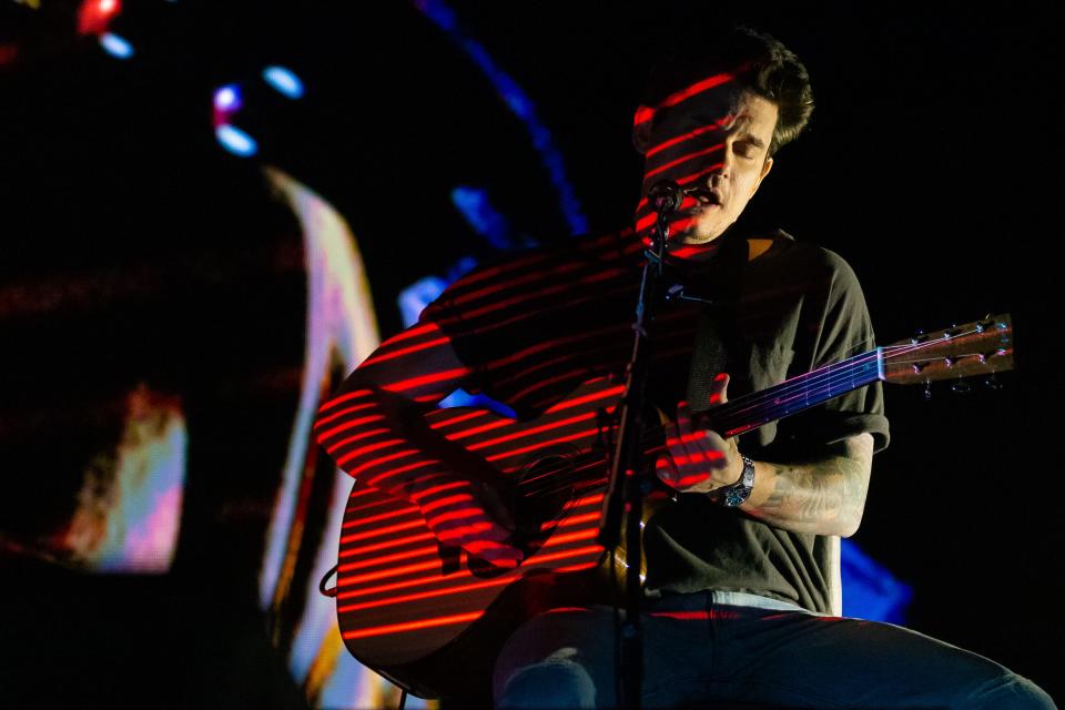 John Mayer opened his solo arena tour at the Prudential Center in Newark on Saturday, March 11.