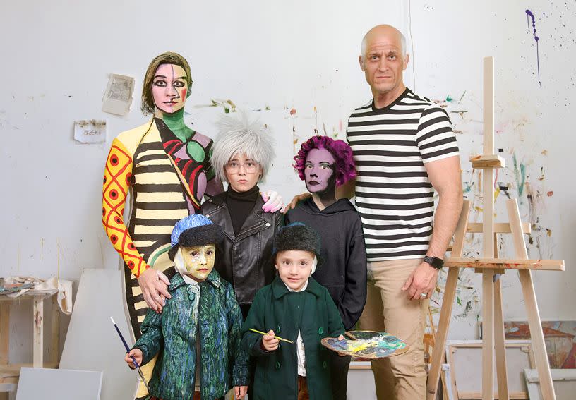 family halloween costumes artists and masterpieces