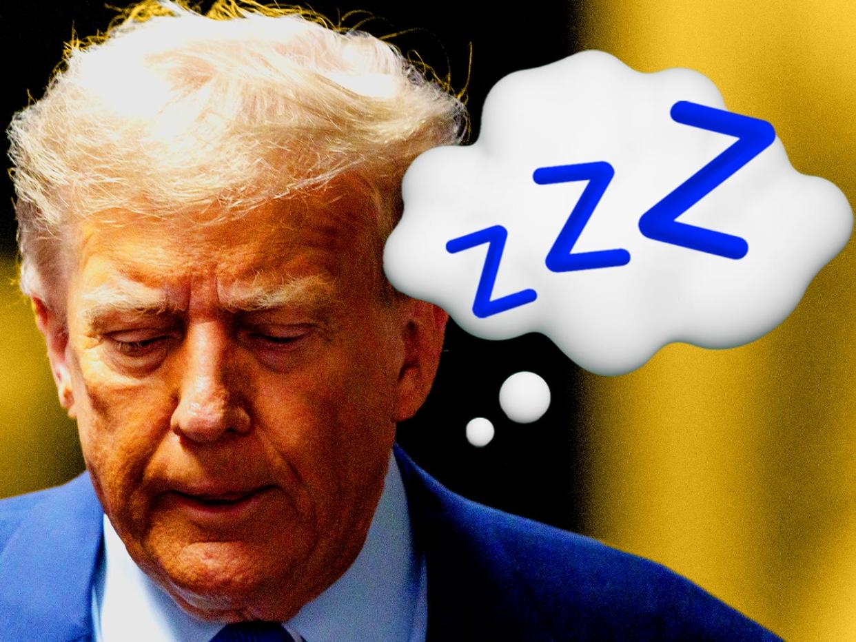 trump falls asleep