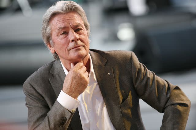 <p>LOIC VENANCE/AFP via Getty</p> Alain Delon in 2010.