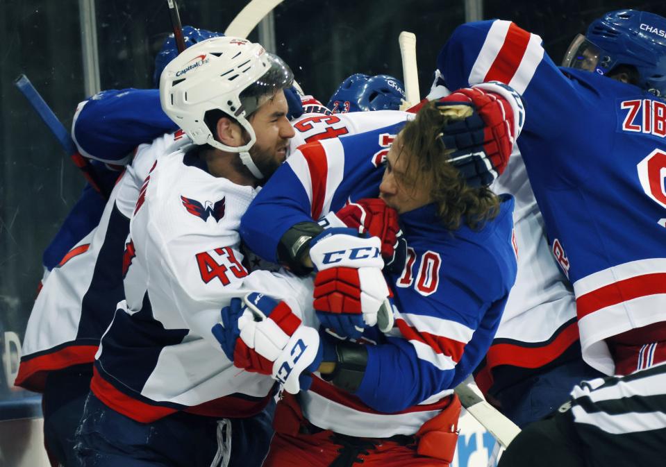The New York Rangers thought the Washington Capitals' Tom Wilson should have been suspended for injuring Artemi Panarin.
