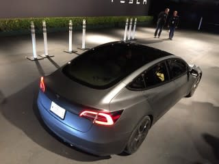 Tesla Model 3 design prototype - reveal event - March 2016