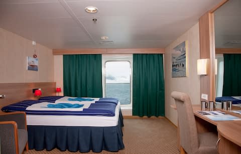 A cabin on board